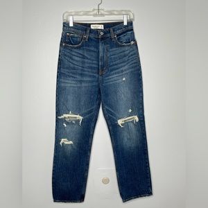Abercrombie & Fitch The Ankle Straight Ultra High Rise Jeans Size 28, 6R